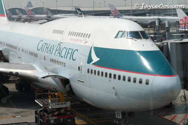Un aereo Cathay Pacific