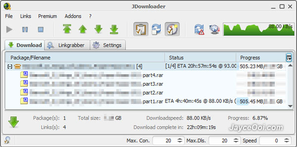 JDownloader ~ Simplify Rapidshare, Megaupload Download ...