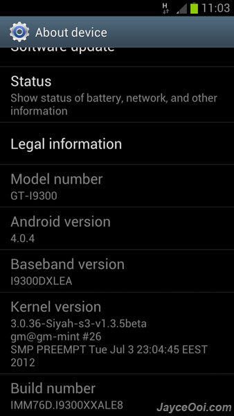 Samsung Galaxy S3 modem
