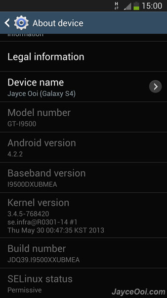 official Galaxy S4 firmware