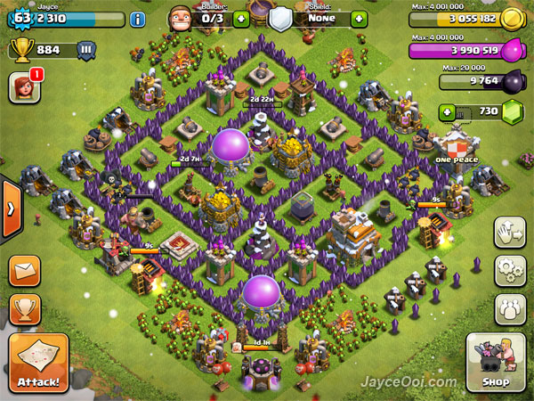 layout coc th 7