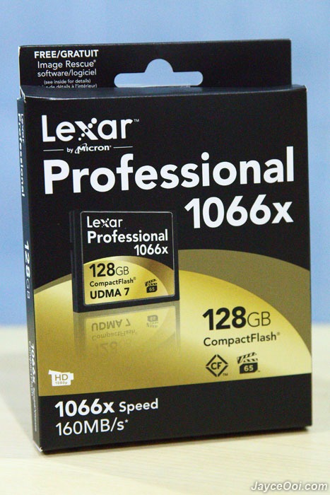 128GB Lexar Professional 1066x CompactFlash Card Review - JayceOoi.com