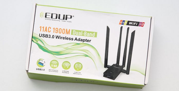 EDUP EP-AC1621 802.11ac 1900Mbps Long Range WiFi USB Adapter DUAL BAND 2.4/5GHz 